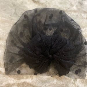 Bunny Knots size medium (1-4 years) black boho turban